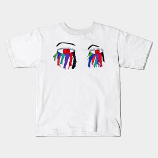 Bloody Alien Eyes by Rose Kids T-Shirt